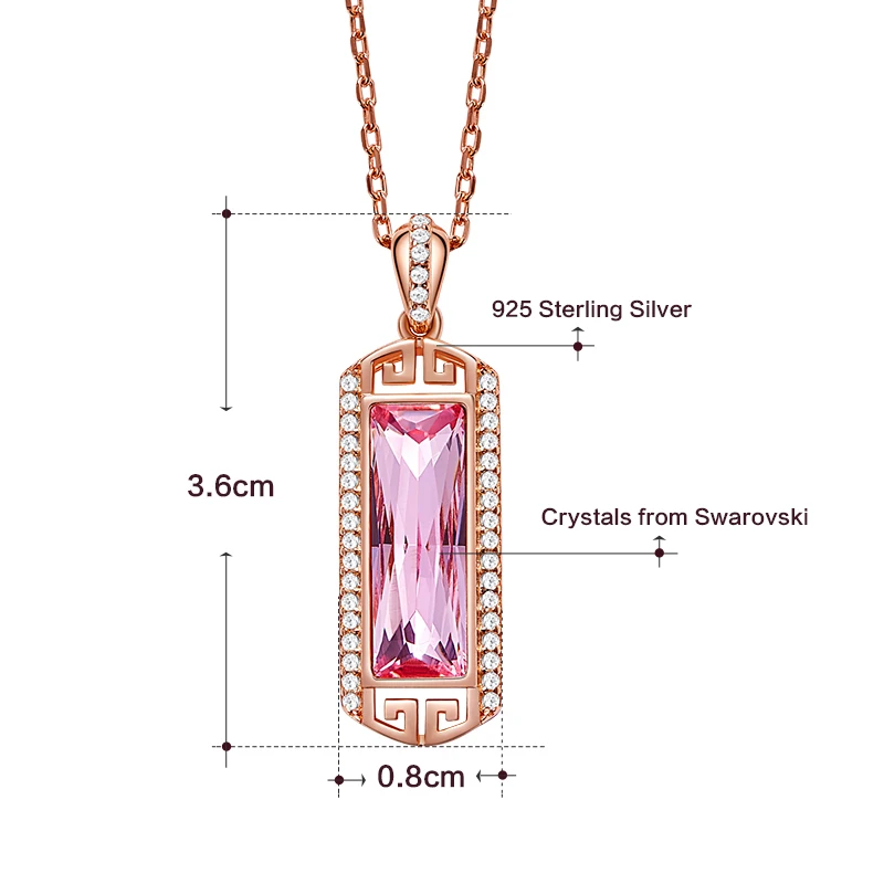 Best Seller Damen Halsketten 925 Silver Crystal Jewelry Necklace