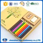 Drawing School Stationery School Mini 12 Pack Color Pencil With Colouring Book For Kids And Children Drawing Stationery Set School Stationery