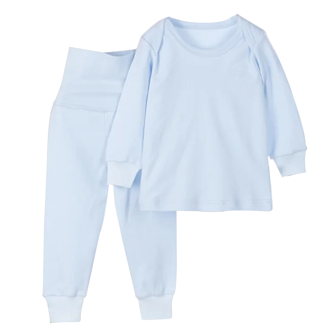 Kids blank pajama sets cotton blank children pajama  home clothes