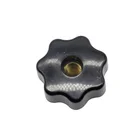 Brass Star M6 M8 Thread Brass Core Bakelite Through Hole Star Knobs