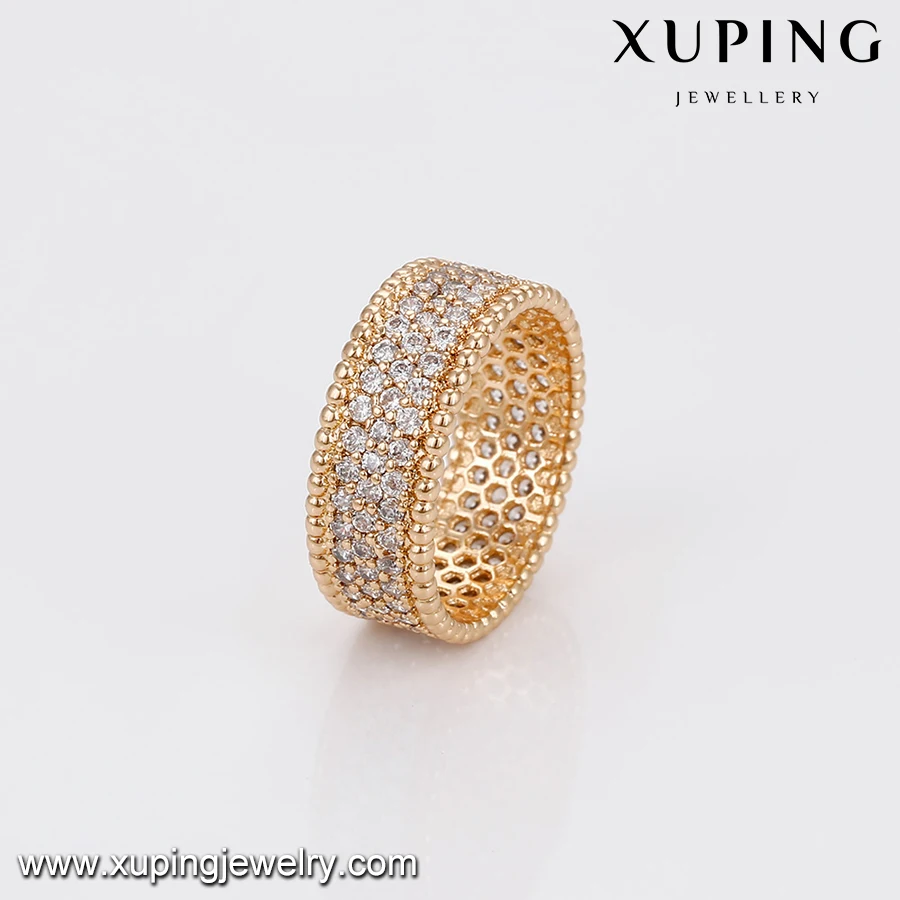 14665 fashion jewelry low price wholesale copper alloy rich style ring for women 18k gold finger ring