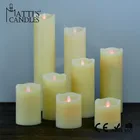 Led Candle Led Moving Flameless Candle Matti's Wholesale Home Decoration Flameless Moving Wick Led Candle
