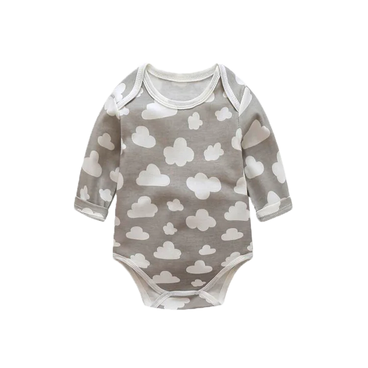 manufacturer organic cotton baby clothes 2022 new Long sleeve baby rompers