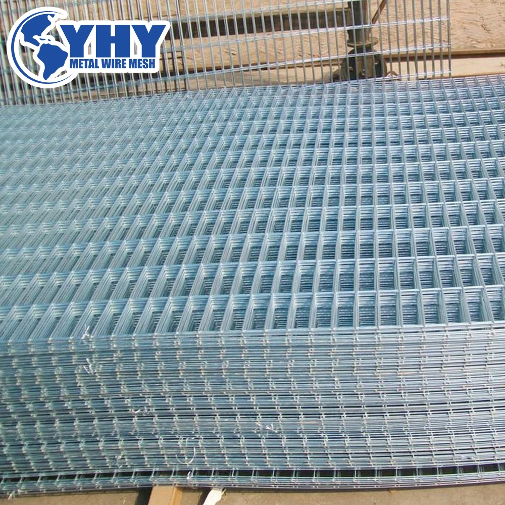 Ribbed welded wire mash panels for concrete