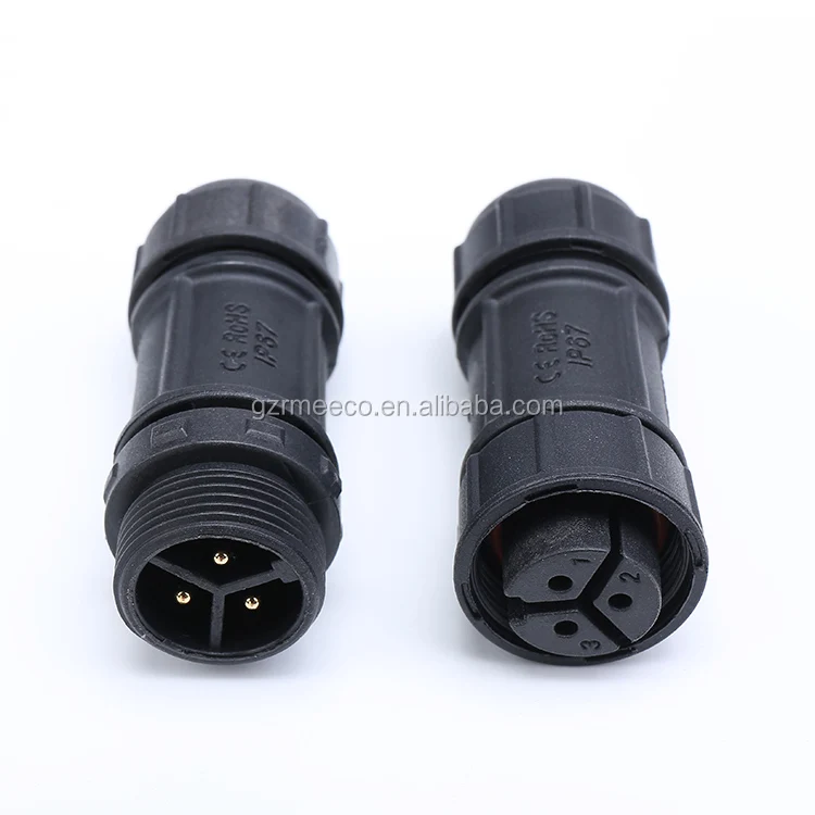 Waterproof Electrical Cable Wire Connector 3 Pole Core Joint Outdoor 