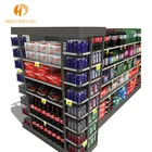 Professional Store Shelves Professional Black Store Rack Commodity Retail Display Rack Gondola Supermarket Shelves