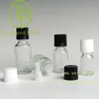 Gray 10ml Blood Serum Glass Bottle With 20mm Gray Butyl Rubber Stopper 20mm White Flip Top Cap