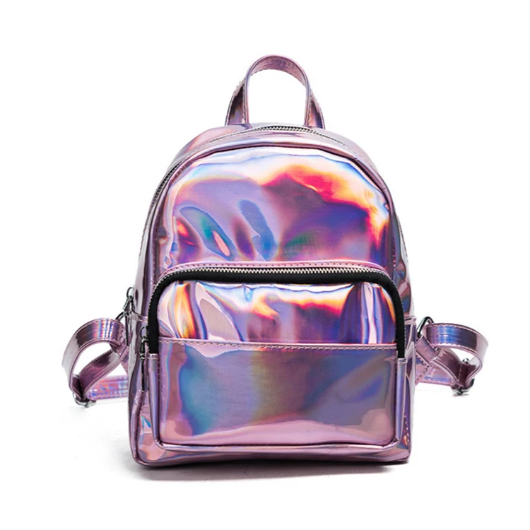 small holographic backpack