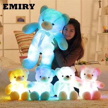 Factory Direct Sale Led Teddy Bear 50cm Plush Toy 30cm 75cm LED Light Up Teddy Bear