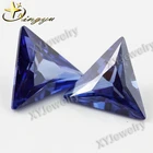 Loose Gemstones Triangle Shape Tanzanite Cubic Zirconia