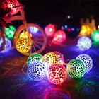 Pvc String Light Ambiance Lighting 170cm 10L Disco Ball Decoration RGB Twinkle PVC String Lights