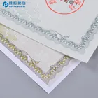 Paper Security Paper Printing Qingsong High Quality Custom Security Watermark Certificate Paper Anti Counterfeiting Certificate Printing