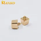 Button Custom Alloy Sewing Button With Gold Color Plating