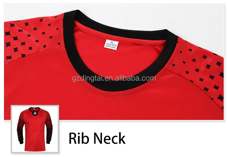 Customize Kids Padded Soccer Goalkeeper Jersey Shirt Uniform Set