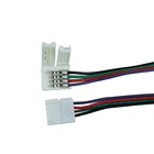 Flexible Strip Light Rgb Rgb Led Strip Connector 10mm Width PCB Flexible Led Strip Light L Shape Snap Connector For RGB Led Tape Band
