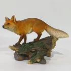 polyresin outdoor custom antique animal statues fox figure