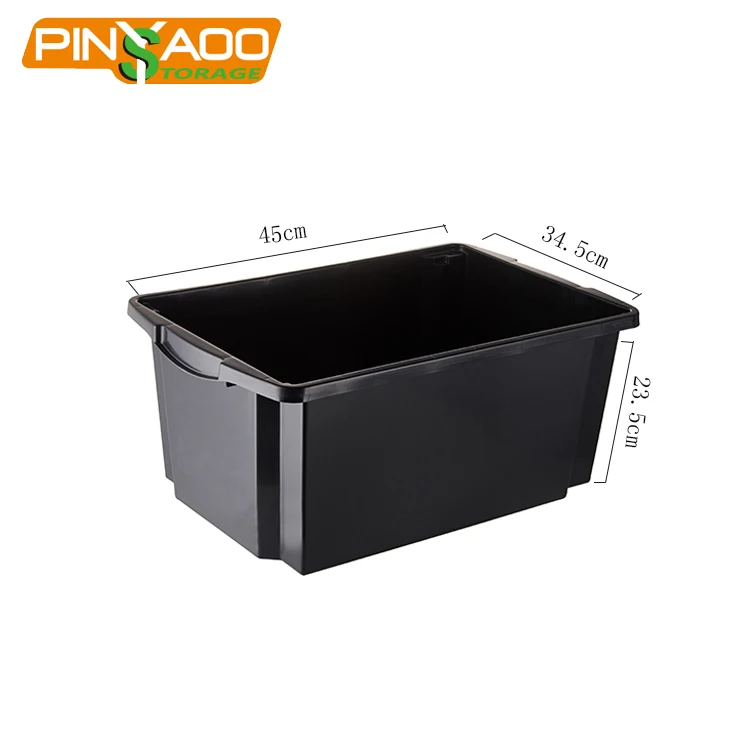 Drawer doll storage boxes plastic Black drawer 45L plastic Waterproof storage tool box