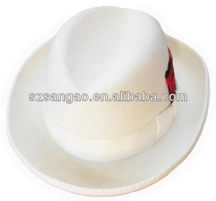 Buy Homburg Hat,White Fedora Hat For 