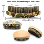Brush Colorful 360 Brush 100% Boar Bristle Low MOQ Custom Logo 360 Wave Brush
