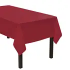 Plastic Table Cloth Plastic Table Cloth Heavy Duty Solid Color Rectangle Disposable Plastic Table Cloth For Party