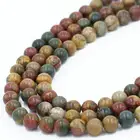 Loose Beads Wholesale Natural Loose Picasso Jasper Gemstone Beads Strands