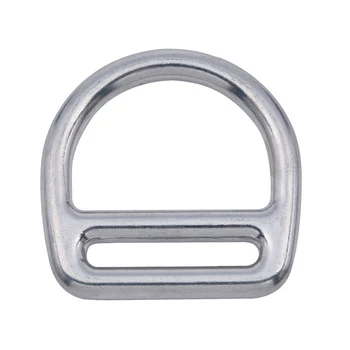 Aluminum alloy anodized 18KN safe split small metal Steel snap d ring