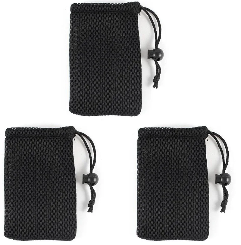small nylon mesh drawstring bags