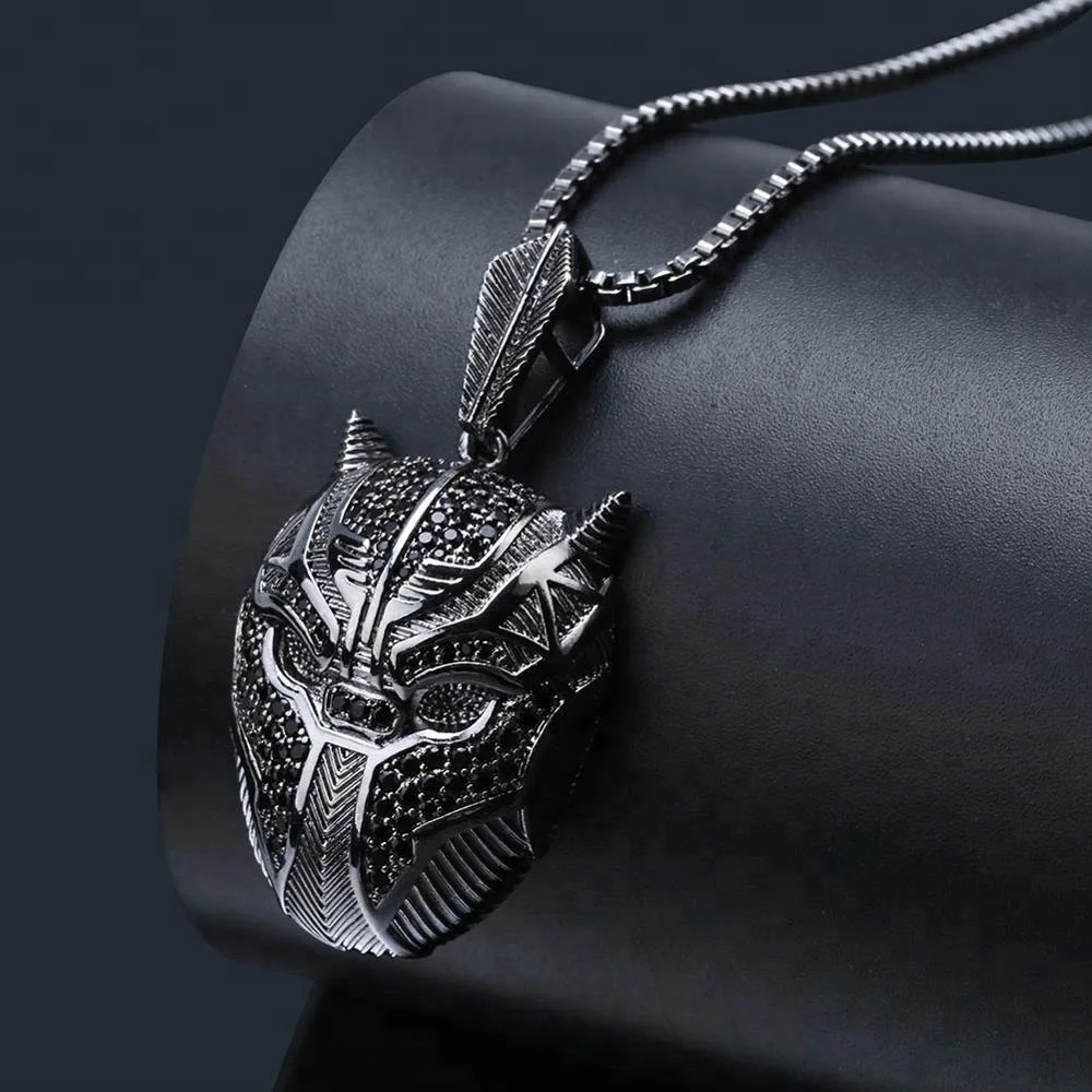 diamond black panther chain