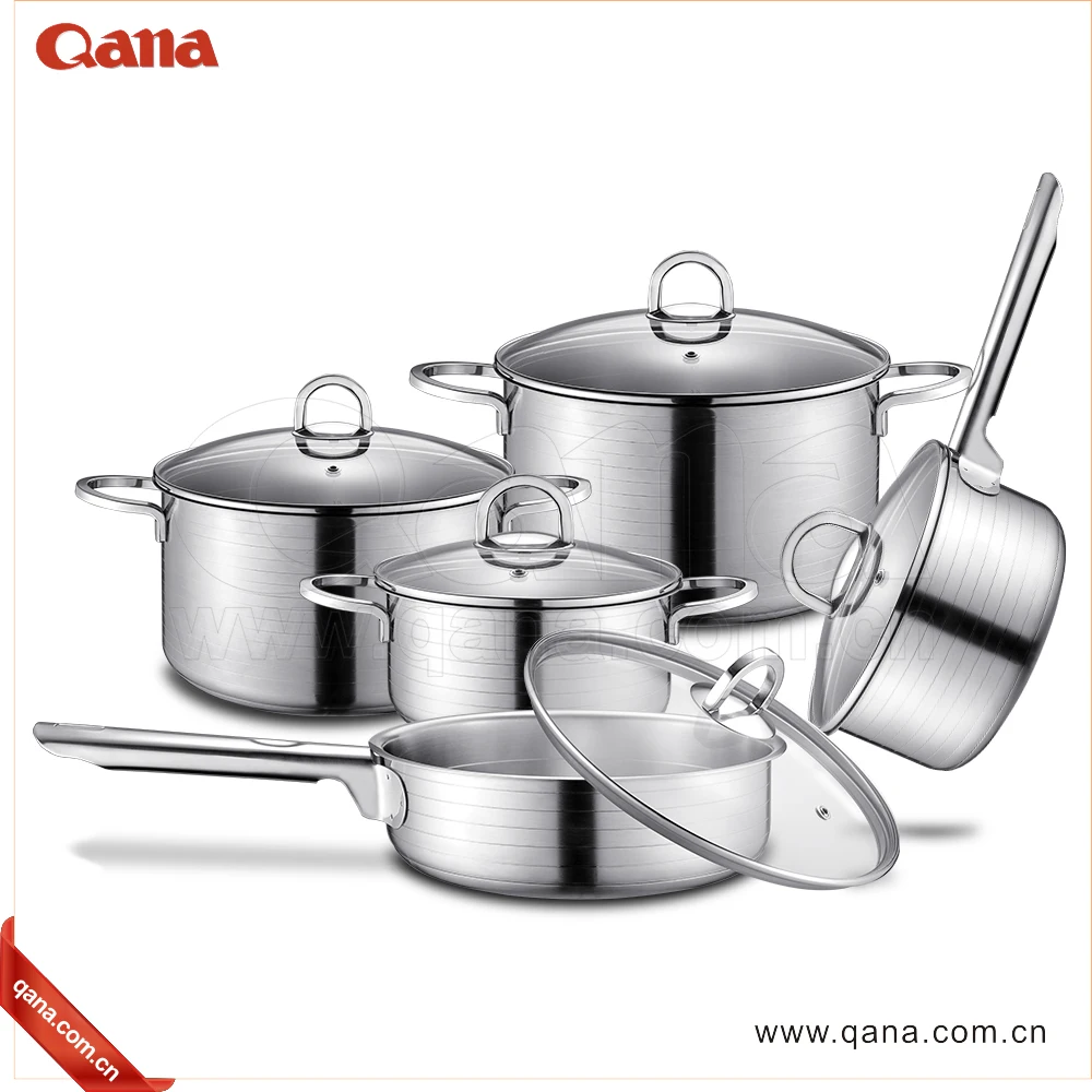 Kitchen Cooking Pot Stainless Steel Pots Pans Emeril Chef Cooking Dining Silver Buy Cooking Pot Cookware China Cookware Sets Product On Alibaba Com