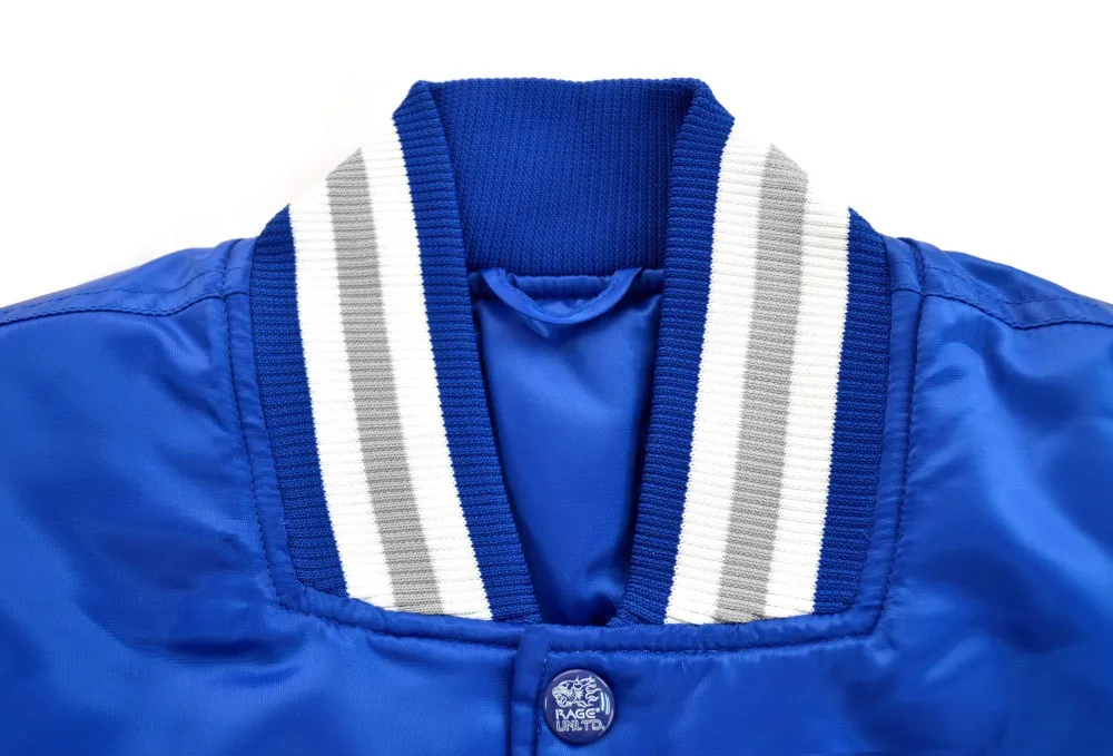 Fashion Design American Logo Customized Plain Baseball Jackets Cotton Custom Mens Satin Baseball Jacket for Men