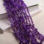 Natural Natural Stone Amethyst Chips Beads Amethyst Necklace
