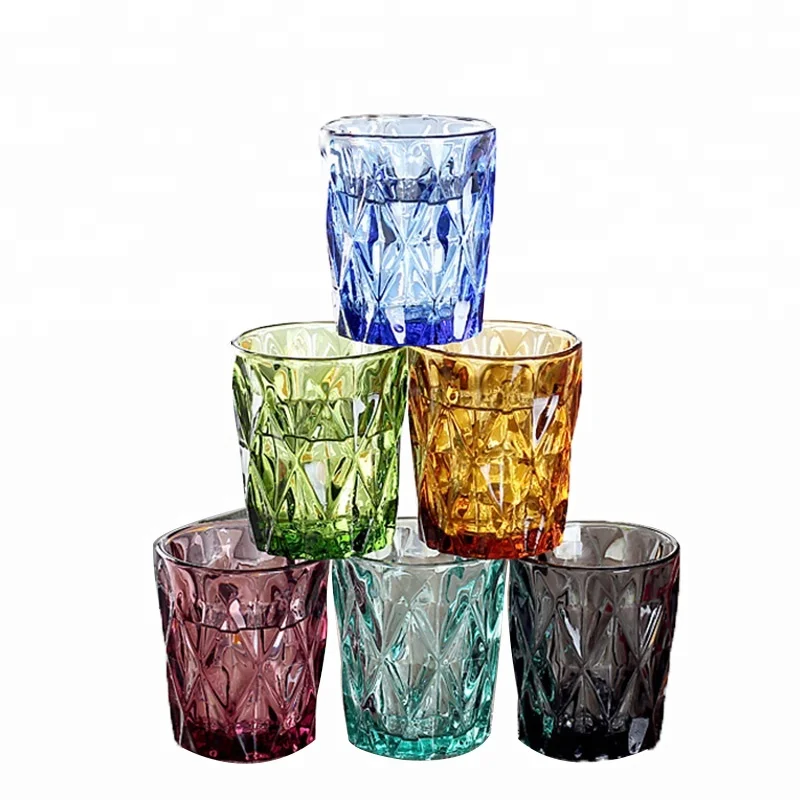 diamond drinking glass set