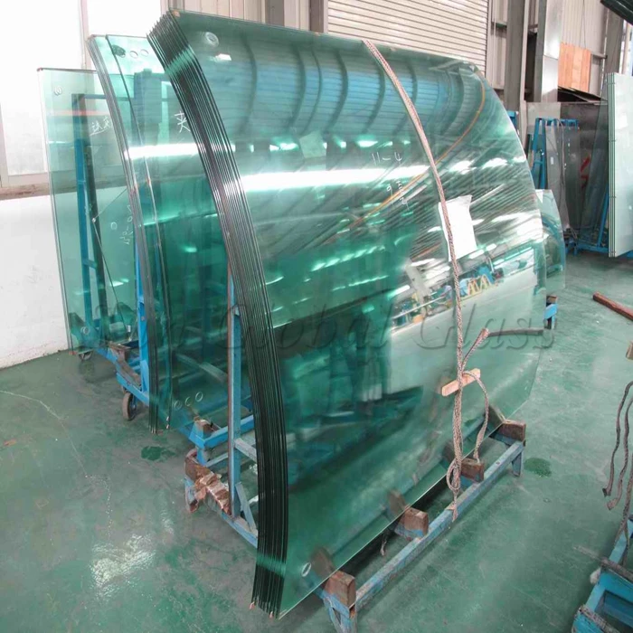 Toughened Curved Glass Panels Suppliers Custom Size Tempered Polish