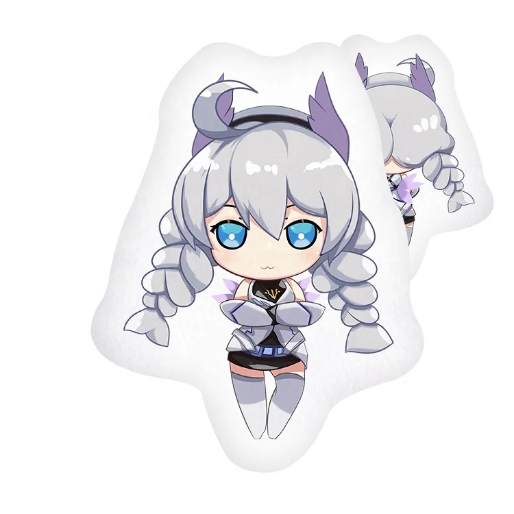 chibi hugging pillow