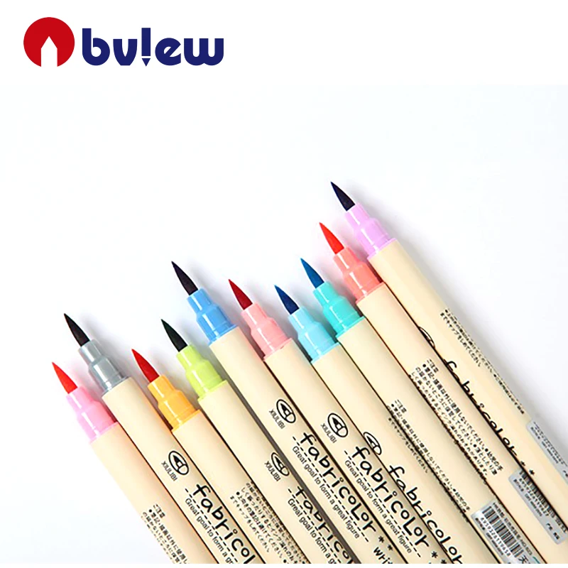 10 Stk Fabricolor write brush pen Color Calligraphy set marker pens Chines U9S2 