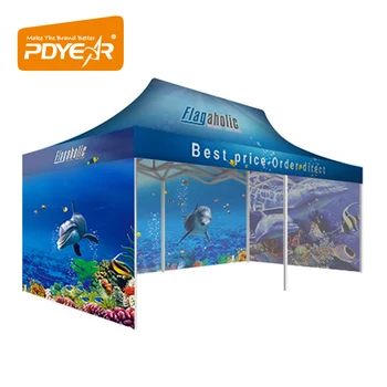 6 x 3 tradeshow gazebo custom printed advertising canopy tent for party