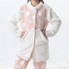 Winter Women Pajamas Winterpajamaswomenpajamas Pajamas Women Warm Thermal Winter Animal Printed Set Women Pajamas