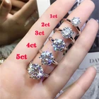 Diamond Ring Diamondrings Fashion Customized 18k White Gold Moissanite Diamond Engagement Ring