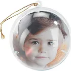 Plastic Decoration Balls Transparent Plastic Christmas Ball For Photo Decoration