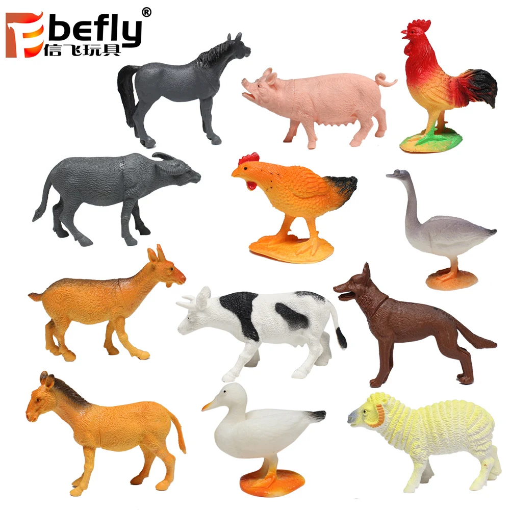 12 Kinds Mixed Hollow Farm Animal Model Toy Plastic Animal - Buy Plastic  Animal,Toy Plastic Animal,Hollow Plastic Animal Product on 