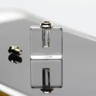 Heart Pendant Empty Glass Pendant Heart Square Apple Rectangle Shaped Empty Clear Crystal Glass Pendant Best DIY Jewelry For Necklace Bracelet Keychains