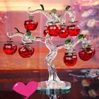 Factory Direct Sale Home Decoration Items K9 High Quality Crystal Apple Tree