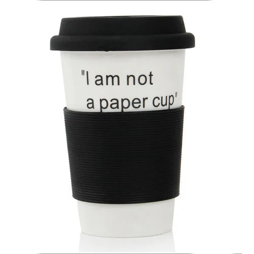 porcelain take away coffee cup