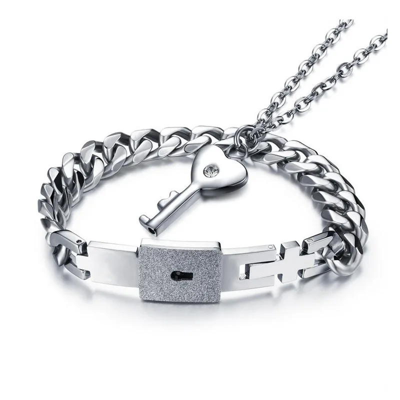 silver key bracelet