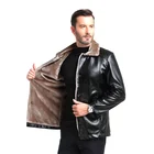 Men Leather Jacket Chonghan High Quality Custom Men Leather Jacket With Fur Collar