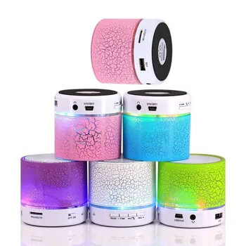 Portable Mini Speakers Wireless Hands Free LED Speaker With TF USB FM Sound Music