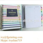 Quality Planners Hard Copy Dairy Daily Planner With Elastic And Hot Stamping