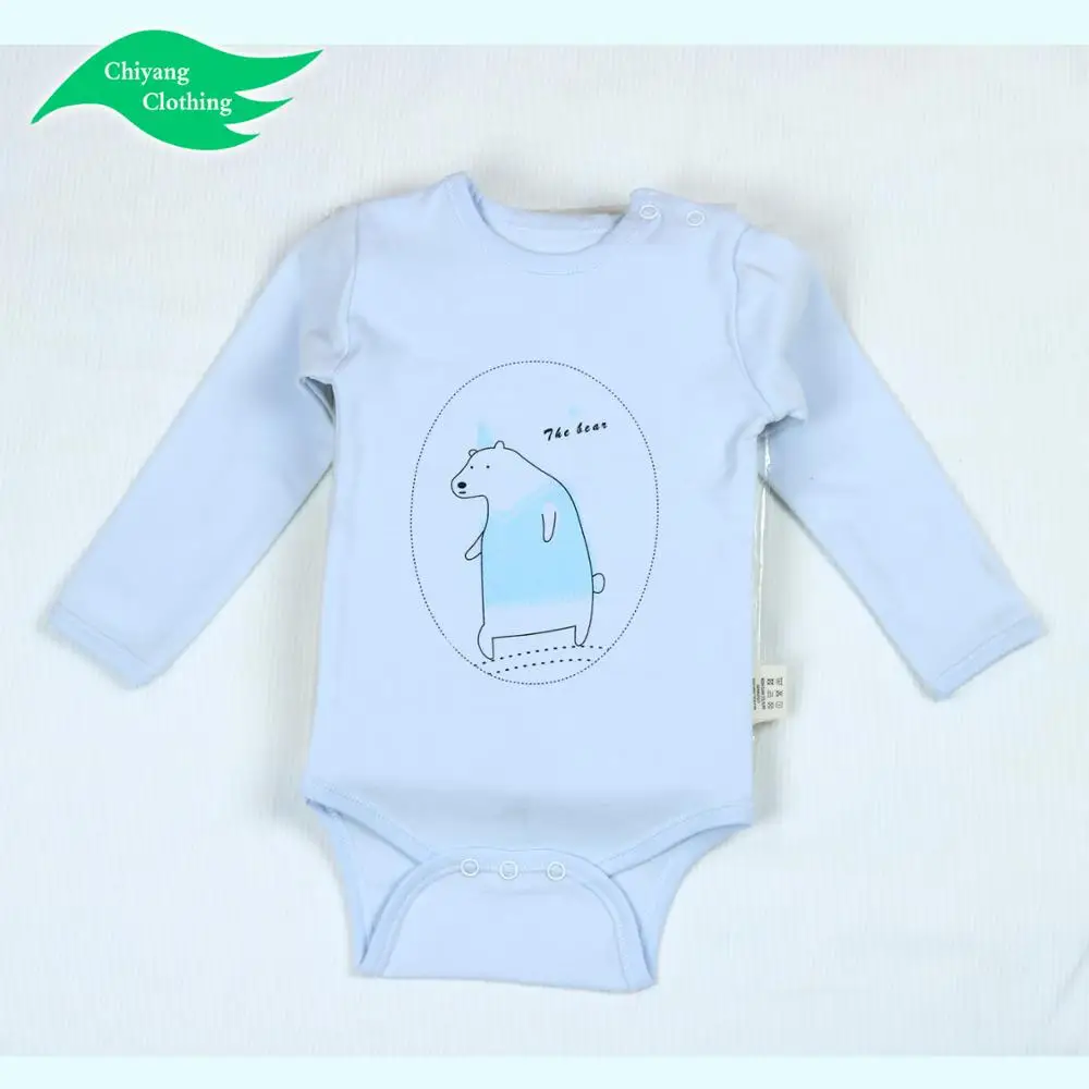 manufacturer Wholesale newborn long sleeve baby clothes baby plain white baby rompers