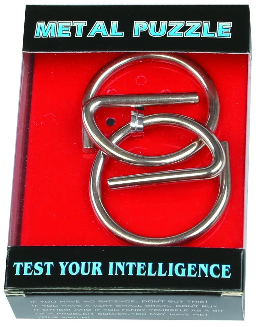 Kids Adults Iq Test Mind Game Toys Brain Teaser Metal Wire Puzzles