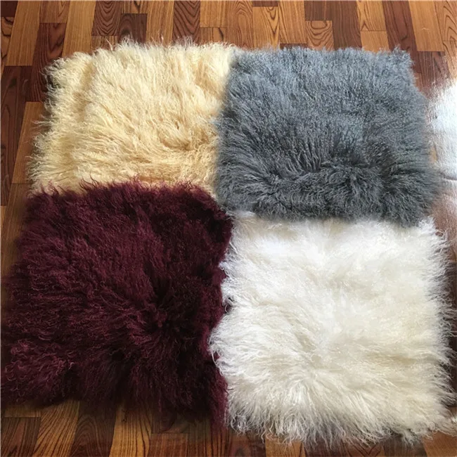 Curly Lamb Fur Skin Tibet Lamb Fur pelt